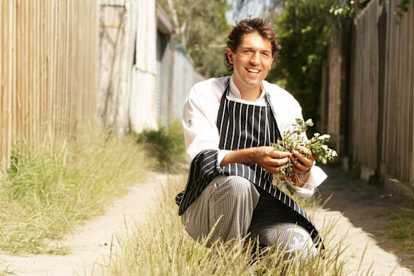 Ben Shewry in a local laneway in 2009.