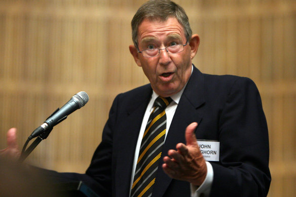 John Kinghorn, chairman of RAMS, speaks at the company’s annual general meeting 2007.