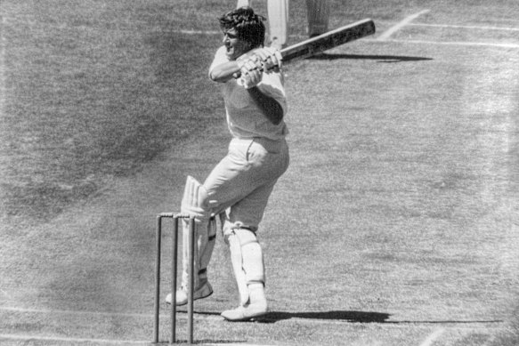 Keith Stackpole in action against New Zealand in 1974, when he was Australian vice-captain.