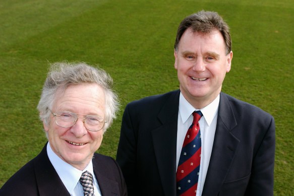 Frank Duckworth and Tony Lewis, pictured in 2003.