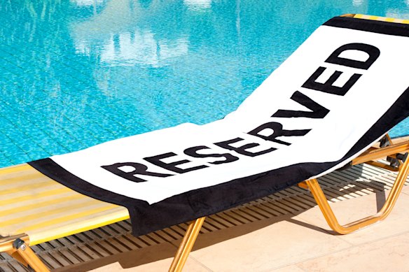 How long can you reserve a sun lounger? An hour, tops.