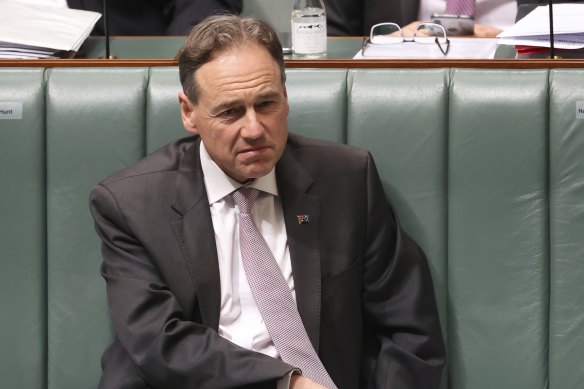 Minister for Health Greg Hunt.