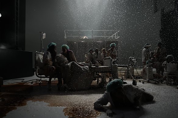 A Rising tide: Florentina Holzinger’s body-horror epic spills from the stage.