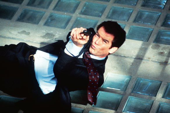 Pierce Brosnan in Tomorrow Never Dies.