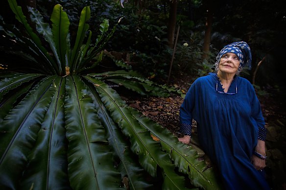 Wendy Whiteley created the public harbourside garden beneath her Lavender Bay house to help face the morass of grief she felt after the death of her husband, the famed artist Brett Whiteley, and later the couple’s daughter, Arkie.