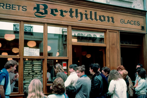 Worth the wait – ice-cream from Berthillon, Paris.