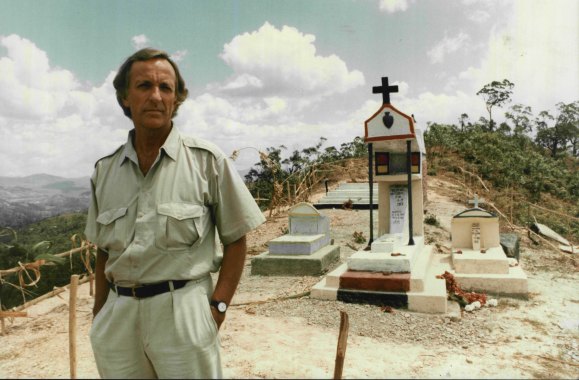 John Pilger on location for Death of a Nation: The Timor Conspiracy.