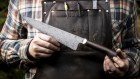 Knife maker Mathieu Dechamps.