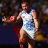 Toby Pink was the last-gasp hero for the Kangaroos.
