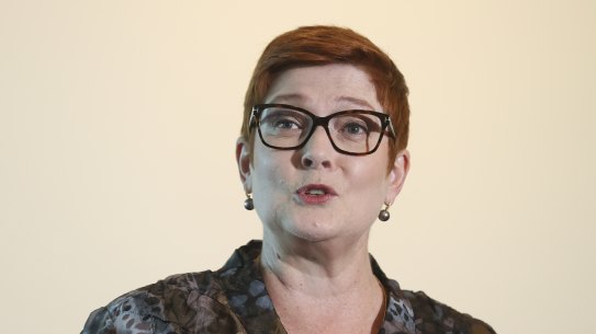 Foreign Minister Marise Payne says Australia won’t trade away its values.