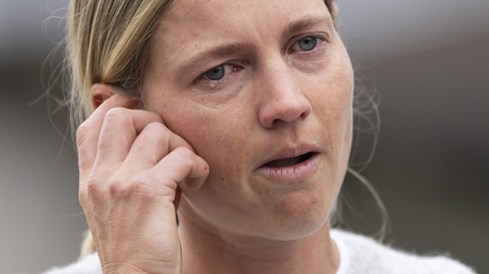 Meg Lanning announces her retirement at the MCG in November.