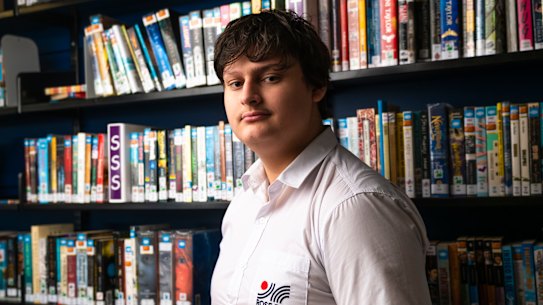 15-year-old Andrew Attard, who attends Rose Bay Secondary College, is the youngest student doing the HSC this year. 