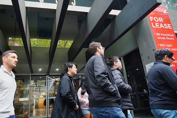 University High School’s Year 9 campus is on busy Lonsdale Street. 