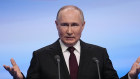 Russian President Vladimir Putin speaks after his presidential election in Moscow.