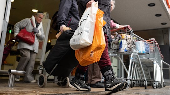 Supermarkets have been the scene of spitting attacks.