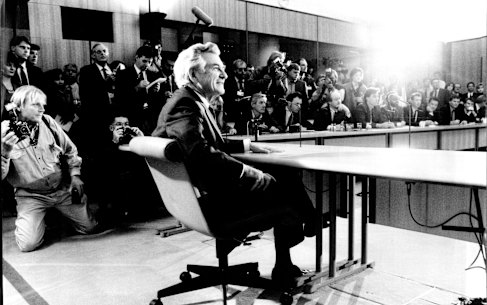 Bob Hawke after defeating Keating in the June 3 ballot.