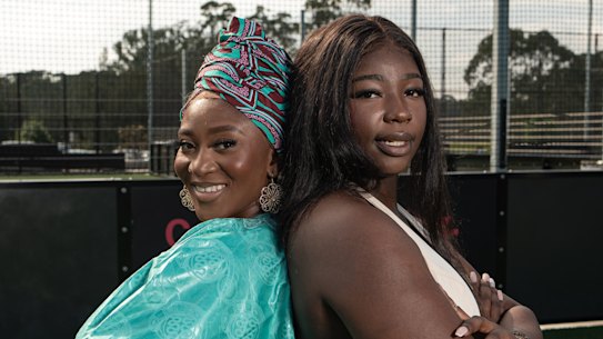Philicia Kabia (left) and Aminata Madua are the president and vice president of the Kama Umoja Women’s Cup.