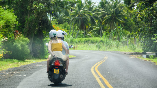It takes less than an hour to drive around Rarotonga, the largest of the Cook Islands.