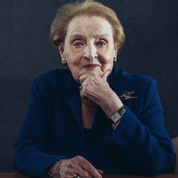 While keen for a female president, Madeleine Albright says she wouldn’t vote for someone she disagreed with simply because she was a woman.
