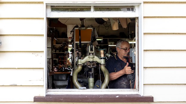 Sixty-year-old cobbler John Lucchi has been crossing the floors of Joe’s Shoe Repairs on Eva Street in Coorparoo since he was a kid. 