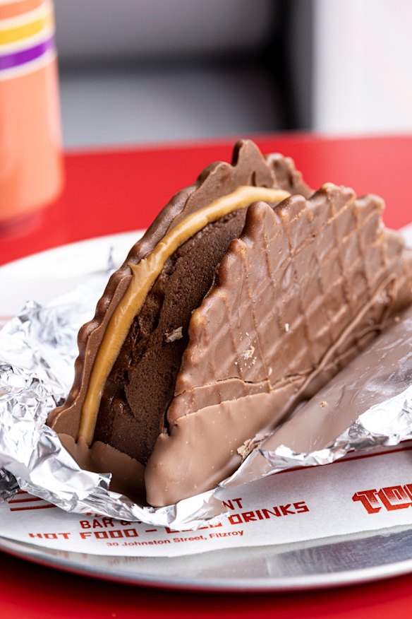 Ice-cream taco.