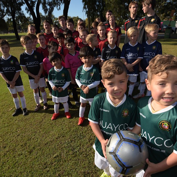 A game of two halves Perth soccer club scores 21 sets of twins