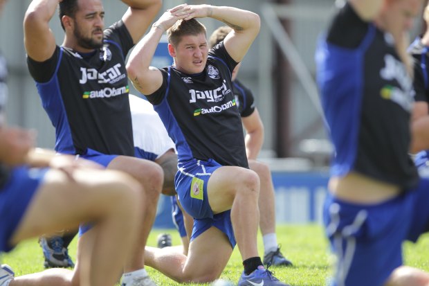 Des Hasler targeted the likes of Greg Eastwood (centre) and Sam Kasiano (left) to get the best out of the forwards,