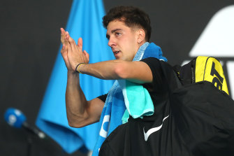 Australian Open 2021: Thanasi Kokkinakis roars back with first Australian Open win in six years ...