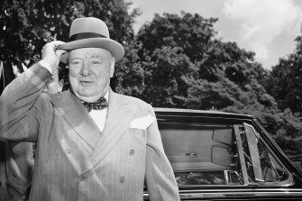 Sir Winston Churchill at the White House in 1954. Geoffrey Wheatcroft’s book is deliberately provocative.