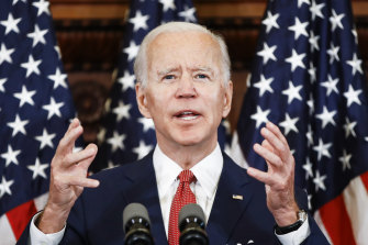 Joe Biden in Philadelphia last week.