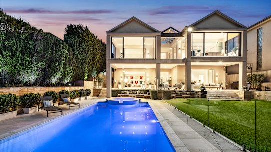 The three-level mansion on Mosman’s Balmoral slopes sold on Monday for $33 million.