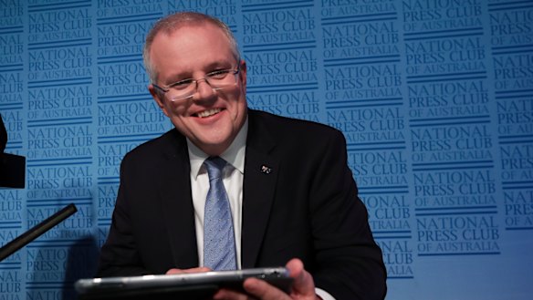 Treasurer Scott Morrison has accused digital and social media companies of "ripping out a big part of our tax base".