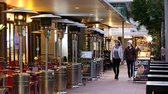 Lockdown in South Bank this week.