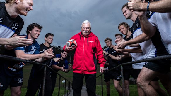 Grassroots: Ian Frame, 71, joint-winner of HSBC Volunteer of the Year, for 30 years of work with Knox Rugby Club.
