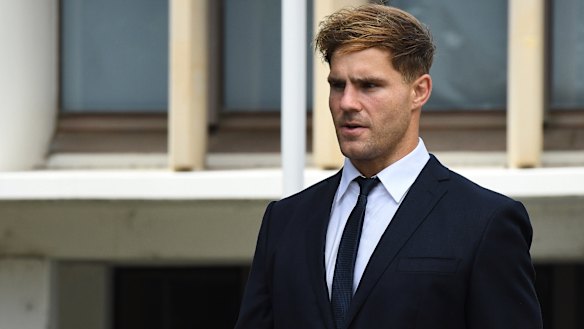 Jack de Belin has denied allegations he  raped a woman during a night out in Wollongong.