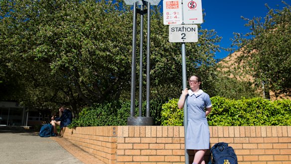 Merici College student, Anna Connolly,14 of Campbell, has down syndrome is not sure how she will get to school next year
