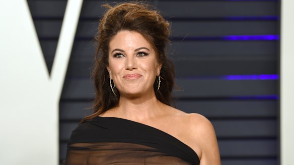 Monica Lewinsky at the Vanity Fair Oscar Party.