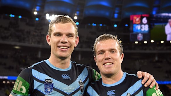 Turbo charged: Tom and Jake Trbojevic are rekindling memories of the club's famous Stewart brothers.