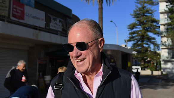 Liberal stalwart Bruce Baird in Warringah this week.