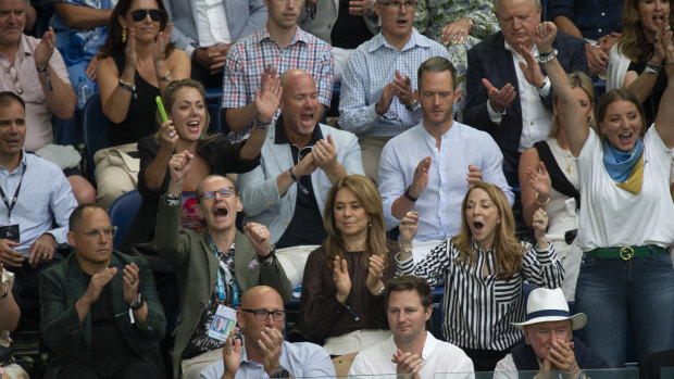 Fine company at the Australian Open: ANZ chief executive Shayne Elliott and chairman Paul O’Sullivan hosted Ruffy and Fiona Geminder, Cate and Luke Sayers, Tim Gurner, Lindsay Fox and Jack Cowin, to name a few.