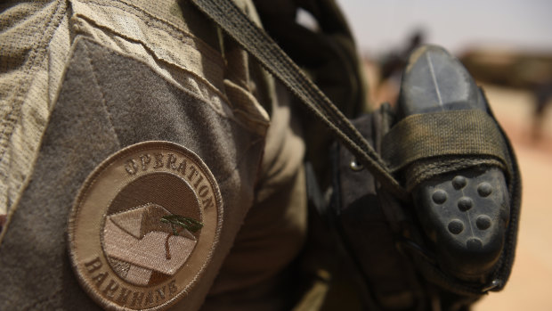 Soldiers of Operation Barkhane, France's largest overseas military operation in Gao, Northern Mali in 2017. 