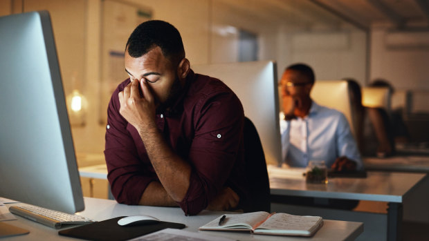 Overworked, overstressed: Long hours cause fatigue, both physical and mental.