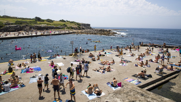 Hanging out: Sydneysiders are likely flock to places like Clovelly over Easter with good weather on the way.