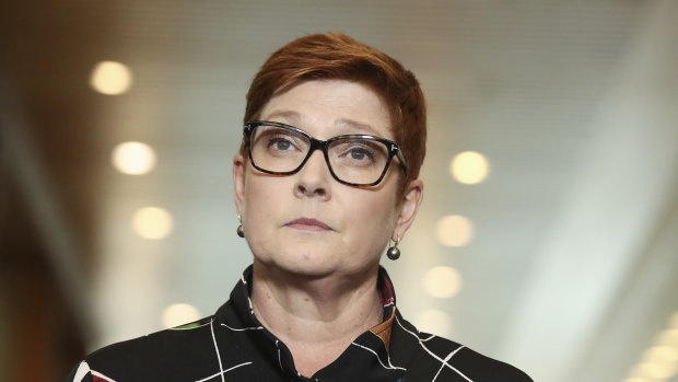 Foreign Minister Marise Payne. 