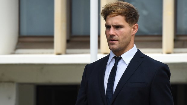 Jack de Belin has denied allegations he  raped a woman during a night out in Wollongong.