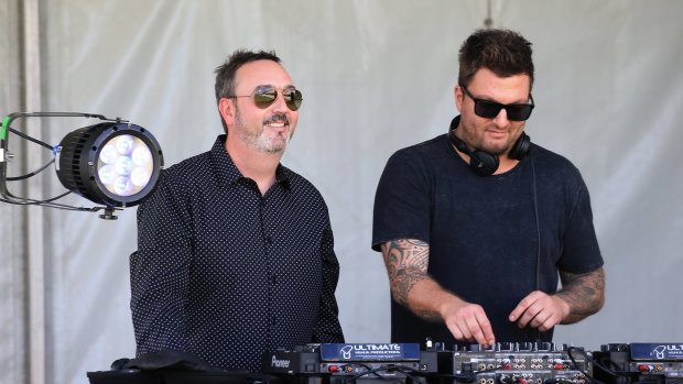 Potbelleez DJs perform at the Hawkesbury Race Clubs Provincial Championships in March.