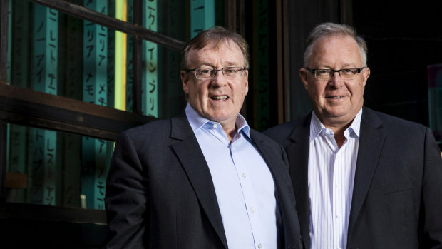 Founders of Judo Bank, Joseph Healy and David Hornery. 