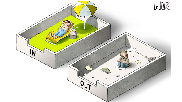 Australia's jobless rate among people aged 15 to 24 is more than double the general rate. Illustration: Glen Le Lievre