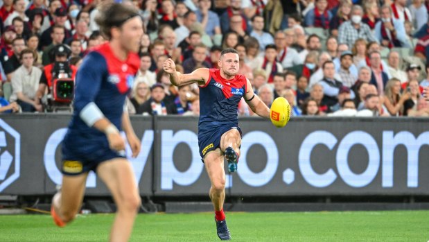 Crypto.com advertising at the MCG at the AFL season opener in March.