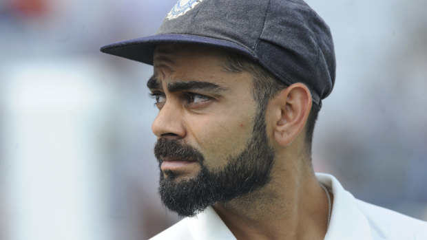 Combative character: Virat Kohli.